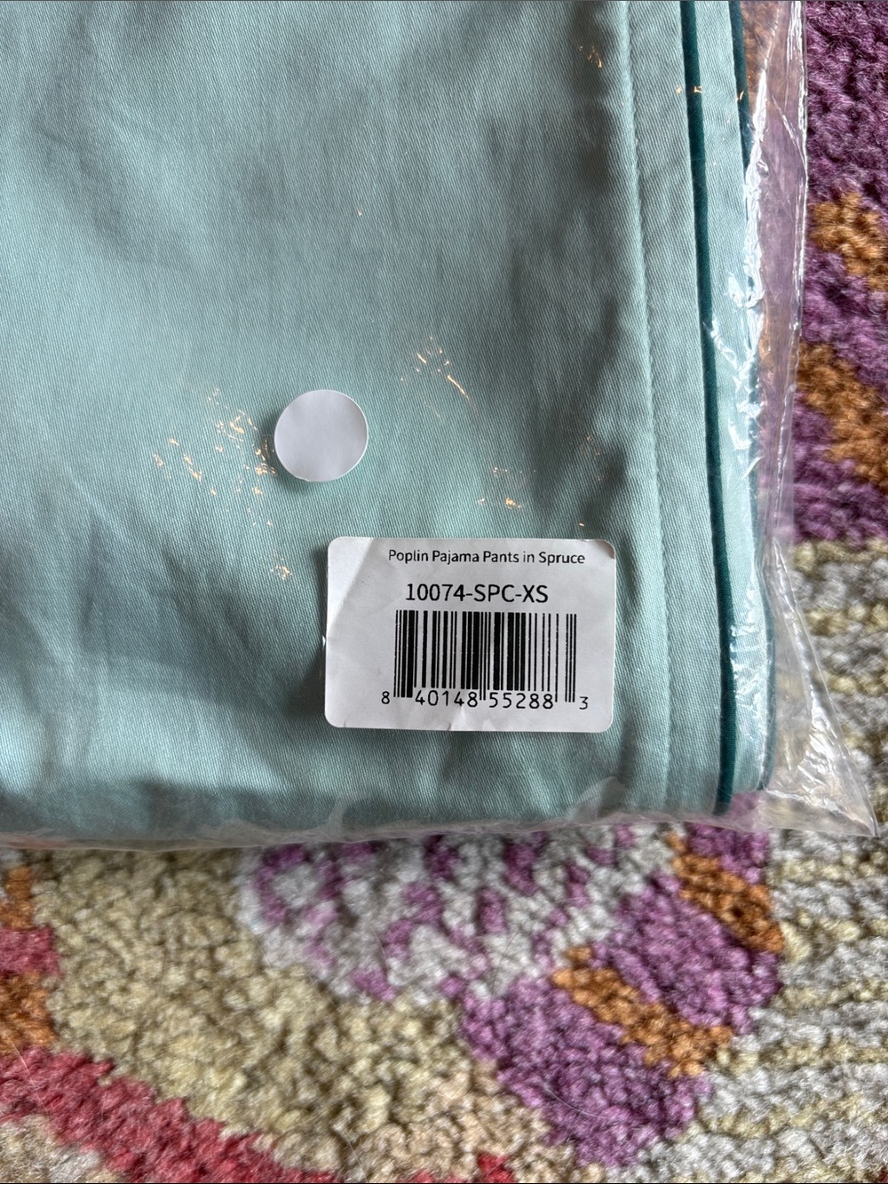 Lake Pajamas Poplin Pajama Pants in Spruce SZ XS NEW - Picture 6 of 6